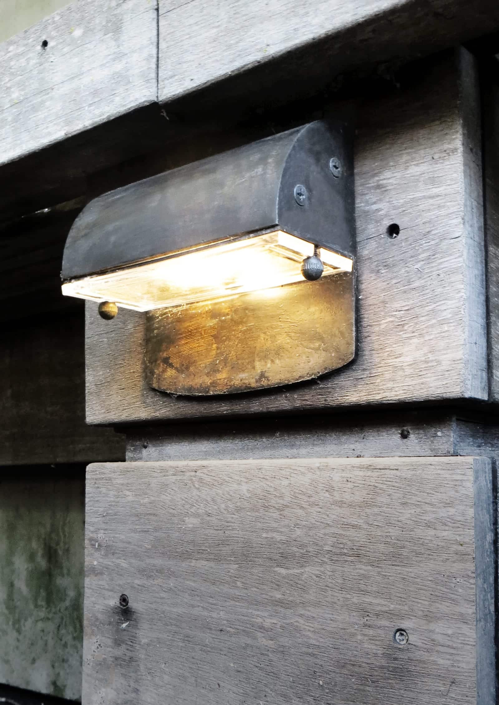 Solid Bronze Footlight - Plug Lighting